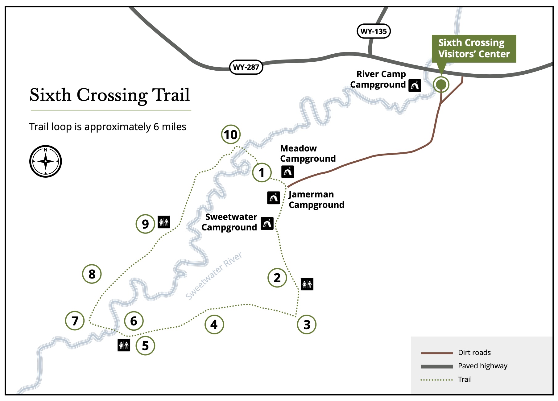 Maps and Itinerary Dimple Dell Stake